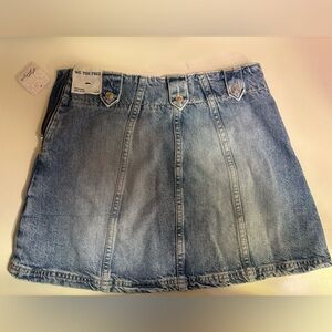 Free People Jean skirt
